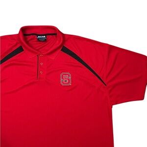 NCAA by KA Inc Men’s NC State Wolfpack Polo Shirt 3XL Collegiate Fandom Red